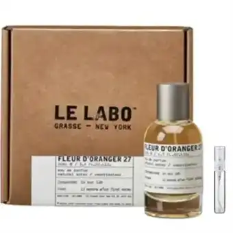 Le Labo Fleur D'Oranger 27 - Eau de Parfum - Perfume Sample - 2 ml