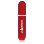 Travel Perfume Bottle by FragranceX - Mini Travel Refillable Spray with Cap Refills from Any Fragrance Bottle (Maroon) 4 ml - for women
