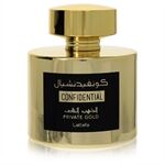 Lattafa Confidential Private Gold by Lattafa - Eau De Parfum Spray (Unisex Unboxed) 100 ml - for men