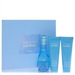 Cool Water by Davidoff - Gift Set -- 3.4 oz Eau De Toilette Spray + 2.5 oz Body Lotion + 2.5 oz Shower Gel - for women