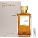 Maison Francis Kurkdjian Cologne Pour le Soir - Eau de Cologne - Perfume Sample - 2 ml