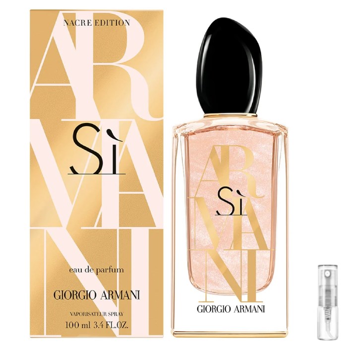 Armani Si Nacre Edition Eau de Parfum Perfume sample 2 ml