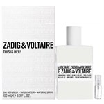 Zadig & Voltaire This is Her - Eau de Parfum - Perfume Sample - 2 ml